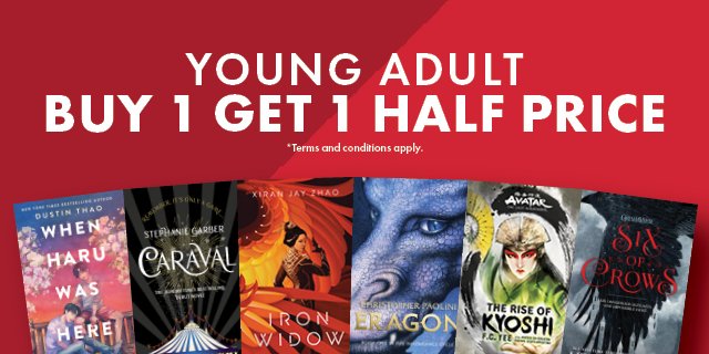 Buy One Get One Half Price Young Adult