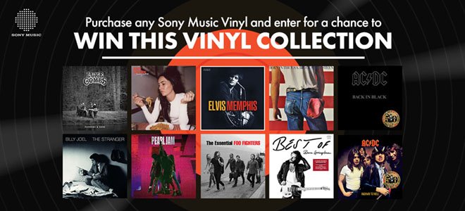 Sony Music Vinyl Sweepstake