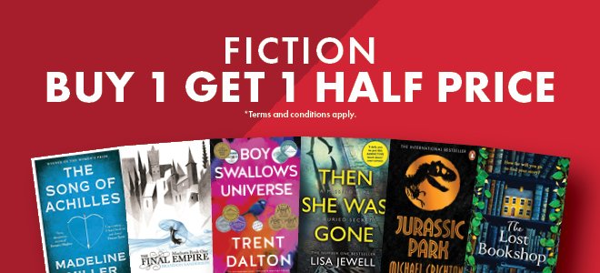 Buy One Get One Half Price - Fiction