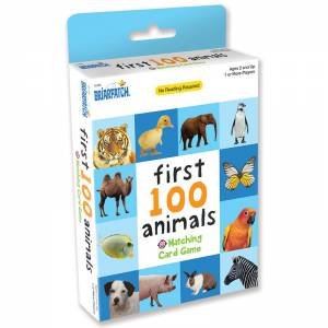 First 100 Matching Card Game: Animals by Various