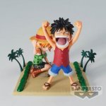 One Piece World Collectable Figure Log Stories  Monkey D Luffy  Nami