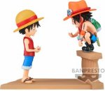 ONE PIECE  WORLD COLLECTABLE FIGURE LOG STORIES  MONKEY D LUFFY  PORTGAS DACE