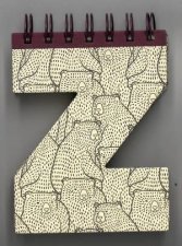 Alphabooks Note Book  Letter Z