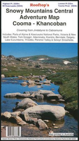 Snowy Mountains Central, Cooma, Khancoban Map by Various