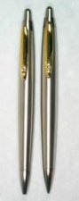 Inoxcrom Zeppelin Stainless Steel  Gold Ball Point Pen  Pencil Set