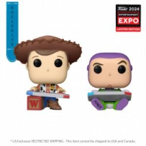 Toy Story - Woody & Buzz Gaming Pop! 2 Pack Chicago-Expo 2024 Exclusive by Various