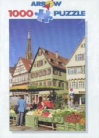 Arrow 1,000 Piece Jigsaw Puzzle: Marketplatz: Esslingen, Germany by Various