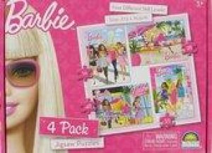 Barbie 4 Pack of Jigsaw Puzzles by Unknown