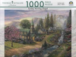 1000 Piece Puzzle: Thomas Kinkade: Sunday Morning Chapel by Various