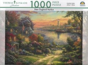 1000 Piece Puzzle: Thomas Kinkade: New England Harbor by Various