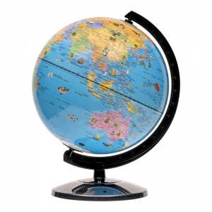 25cm Political Map Kids Animal Globe by Various