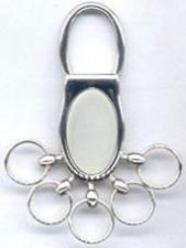 Bonnae Nickel Multi Key Ring