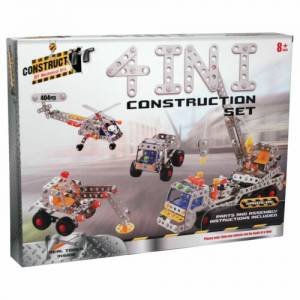 Construct It Kit: 4-in-1 Construction Set 404 Piece Kit by Various