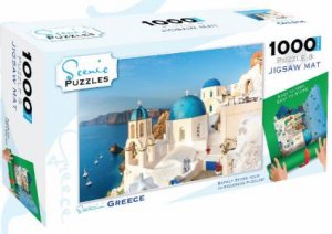 Scenic Locations 1000 Piece Puzzle & Mat: Santorini, Greece by Various