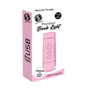 Portable Clip On LED Book Light - Pink by Various