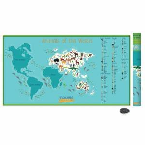 Kids Animal Scratch Map by Various