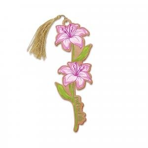 Australian Made Wooden Bookmark - Pink Rock Lily by Various