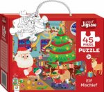 Junior Jigsaw 45 Piece Puzzle Elf Mischief