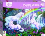Junior Jigsaw Sparkly Puzzle World Unicorn Waterfalls
