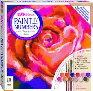 Paint By Numbers Canvas: Peach Rose by Various