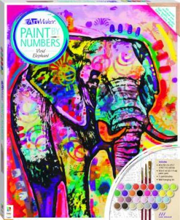 Paint By Numbers Canvas: Vivid Elephant by Various