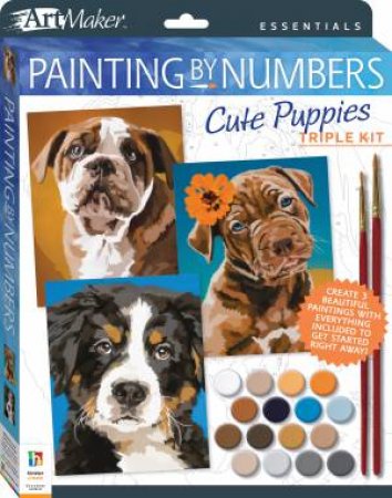 Art Maker Essentials: Painting By Numbers Cute Puppies by Various