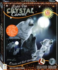 Crystal Creations Lightup Canvas Wolf Family Song