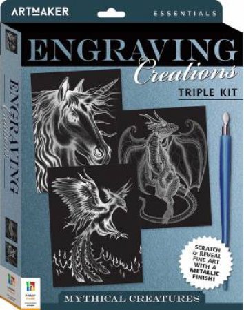 Art Maker Essentials Engraving 3-Pack: Mythical Creatures by Various