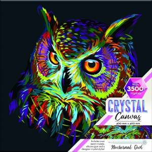 Crystal Canvas: Nocturnal Owl by Various