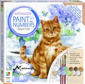 Art Maker Paint By Numbers Canvas Ginger Cats by Richard Macneil