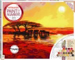 Art Maker Paint By Numbers Canvas Safari Sunset