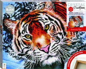 Crystal Creations Canvas: Swimming Tiger by Various