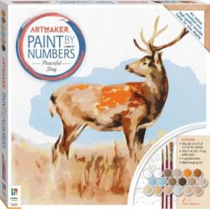 Art Maker Paint By Numbers Canvas Peaceful Stag by Various