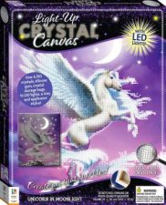 LightUp Crystal Canvas Unicorn In Moonlight