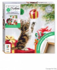 Crystal Creations Canvas Christmas Kitten