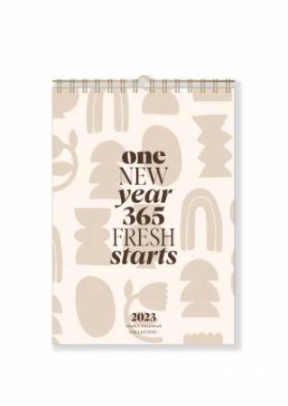 2023 Neutral A4 Wall Calendar by Lisa Messenger