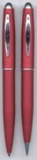 GBP Red  Chrome Ball Point Pen  Pencil Set