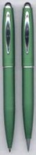 GBP Green  Chrome Ball Point Pen  Pencil Set