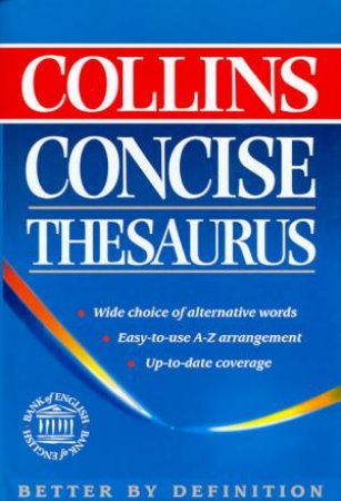 Collins Concise Thesaurus by Various