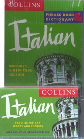 Collins Italian Phrase Book And Dictionary - Book & Tape by Various