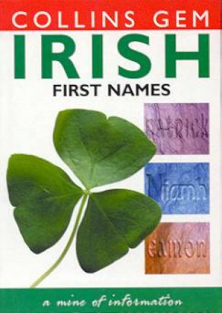 Collins Gem: Irish First Names by Various