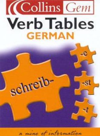 Collins Gem: German Verb Tables by Various