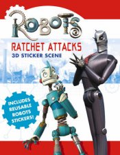 Robots Ratchet Attacks 3D Sticker Scene Book