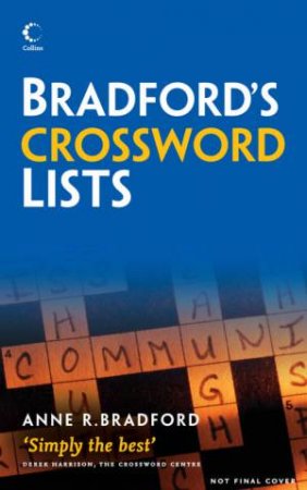 Collins Bradford's Crossword Solver's Lists by Various