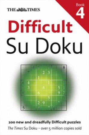 The Times Difficult Su Doku Book 4 by Media Puzzler