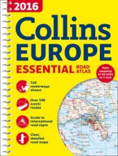 2016 Collins Essential Road Atlas Europe New Edition