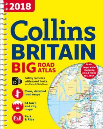 2018 Collins Big Road Atlas Britain by Collins Maps