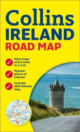 Ireland Road Map by Collins Maps