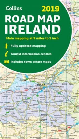 2019 Collins Map Of Ireland [New Edition] by Collins Maps