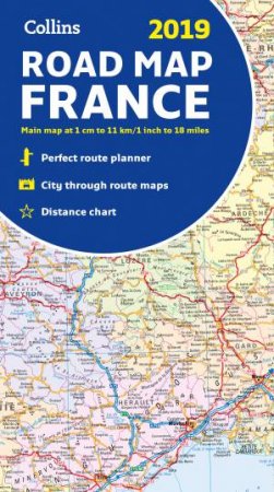 2019 Collins Map Of France [New Edition] by Collins Maps